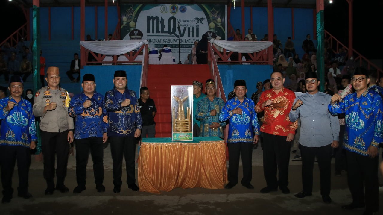 Bupati Melawi Resmi Menutup MTQ VIII Tingkat Kabupaten Melawi