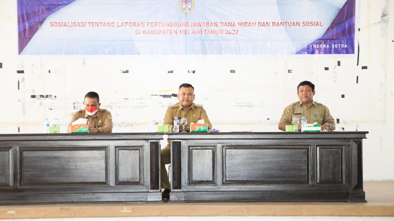 Bupati Melawi Buka Sosialisasi Pertanggungjawaban Dana Hibah dan Bantuan Sosial