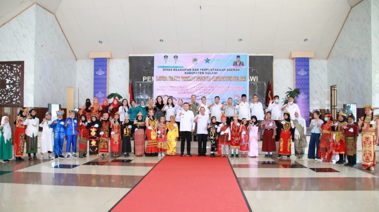 Bupati Melawi Buka Kegiatan Lomba Cerita Pelajar Sekolah Dasar Tingkat Kabupaten Melawi