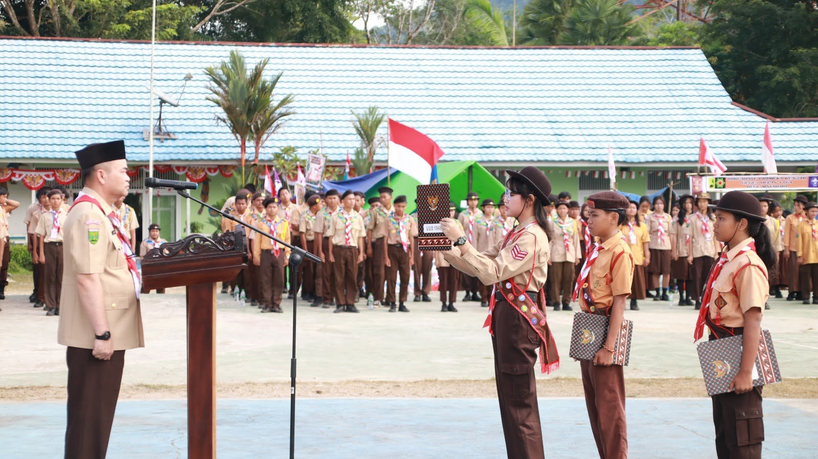 Sekda Melawi Pimpin Apel Hari Pramuka ke-62 di Kabupaten Melawi