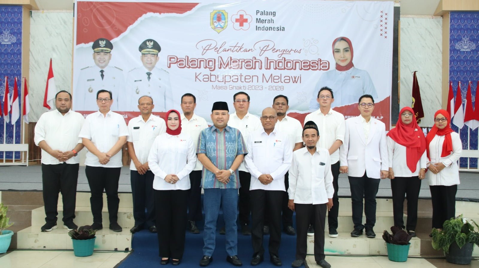 Dihadiri Bupati Melawi, Pengurus PMI Kabupaten Melawi Masa Bakti 2023-2028 Resmi Dilantik