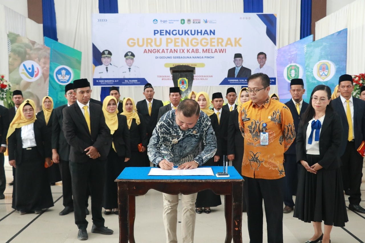 Bupati Melawi Kukuhkan Guru Penggerak Angkatan 9 Kabupaten Melawi
