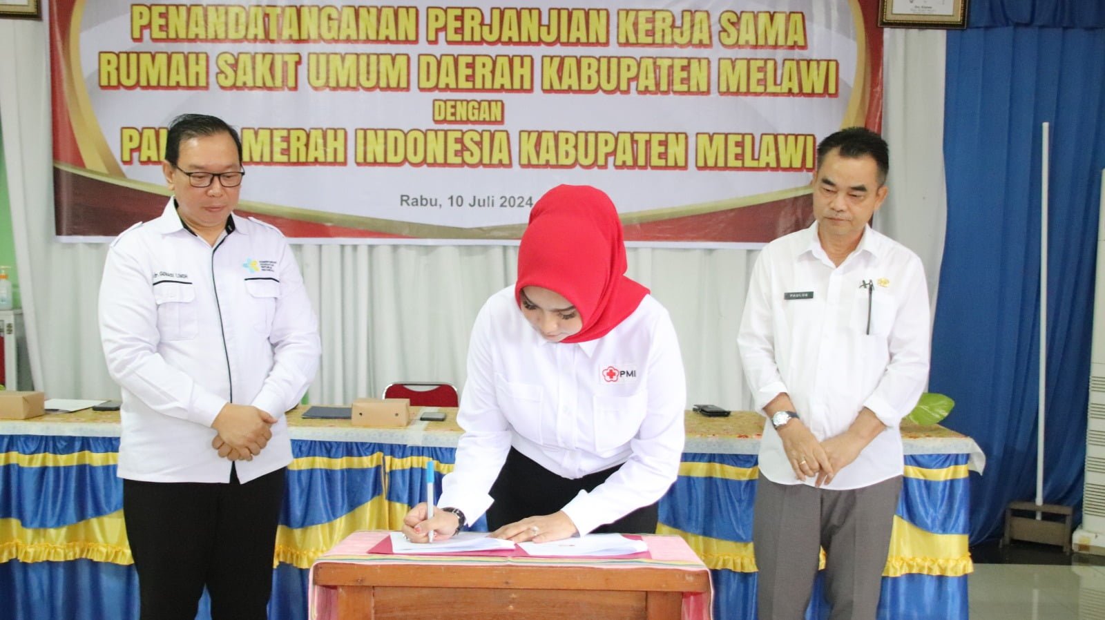Sekda Melawi Apresiasi Perjanjian Kerjasama PMI Cabang Melawi dan RSUD Melawi