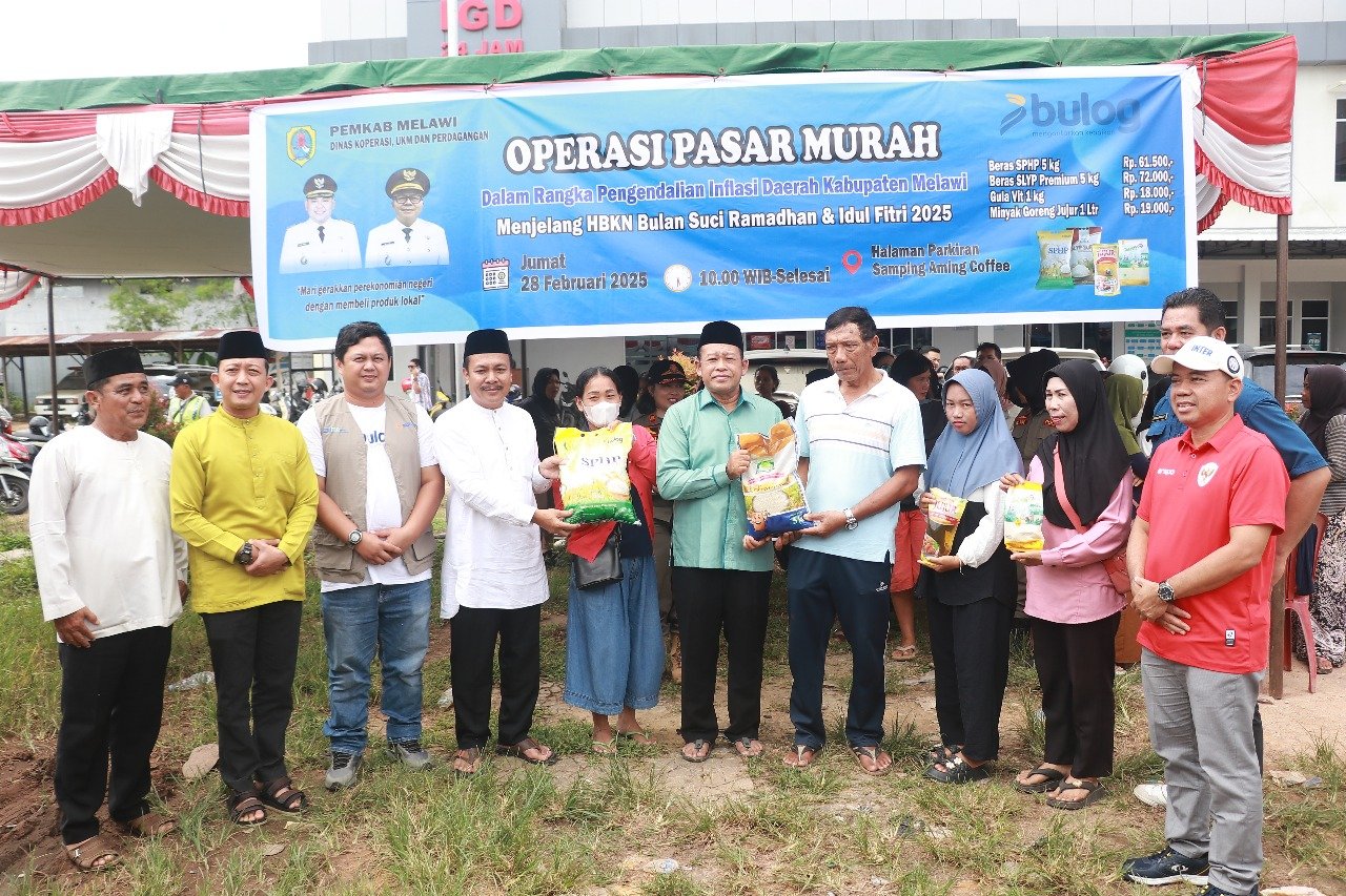 Pemkab Melawi Gelar Operasi Pasar Murah Sambut Bulan Suci Ramadhan 1446 H